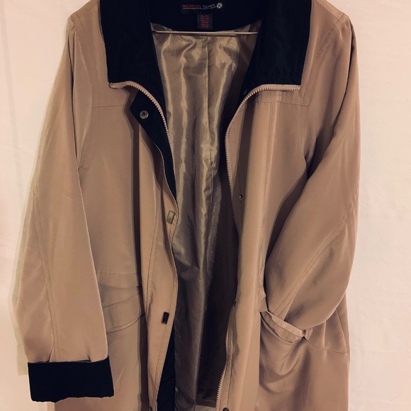 Tan Rain Coat - Picture 2 of 2